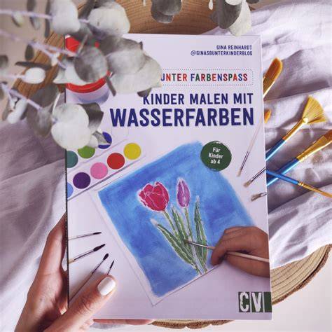 Malen mit Wasserfarben.