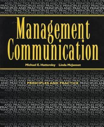 Management Commmunication: Principles and Practice