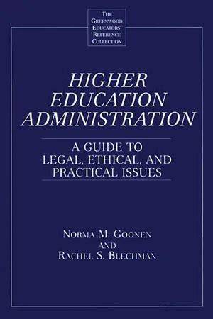 Management concepts and higher education administration,