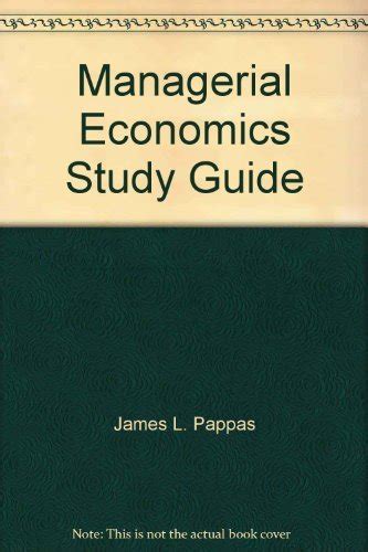 Managerial Economics Study Guide