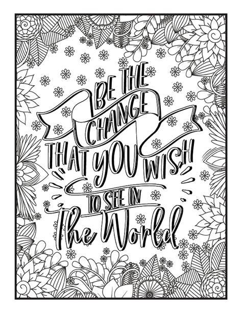 Mandala & Quotes Coloring Book