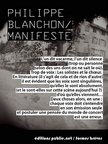 Manifeste (French Edition)
