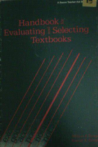 Manual for analyzing and selecting textbooks