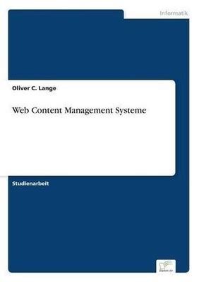 Marktanalyse - Web Content Management Systeme