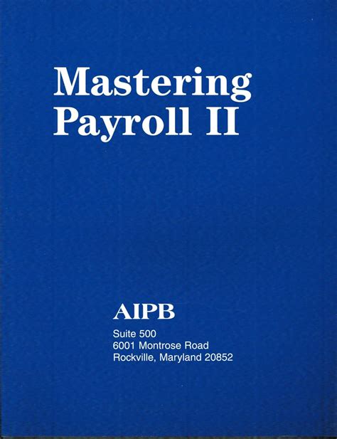 Mastering Payroll II - AIPB