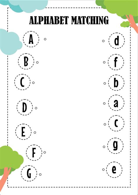 Match the Letters Worksheet