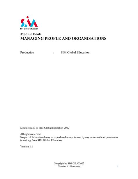 Measuring and Managing Capacity: Version 1.1 : Module