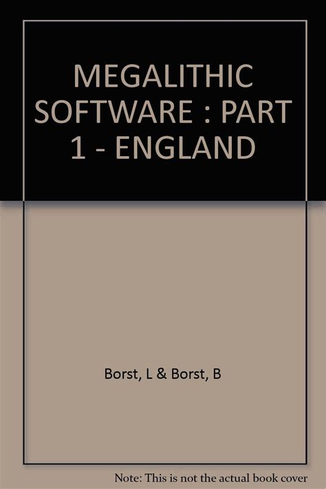 Megalithic Software Part I England