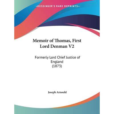 Memoir of Thomas First Lord Denman Form
