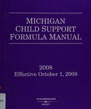 Michigan child support formula manual