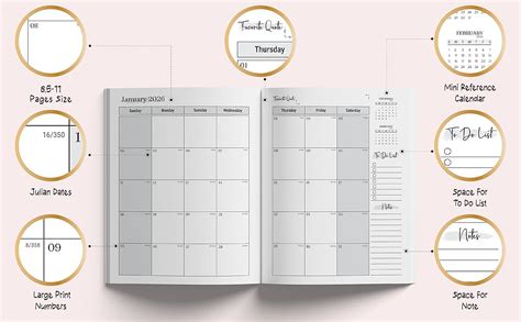 Military Jets Monthly Note Planner 2019 1 Year Calendar