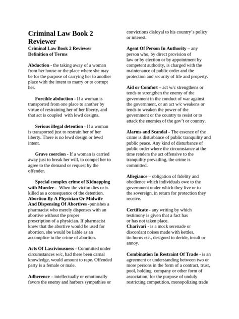 Military law terminologies