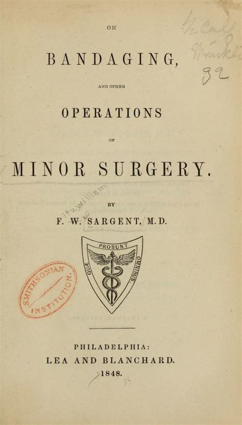 Minor and Operative Surgery Including Bandaging