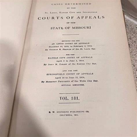 Missouri Appeal Reports Volume 149