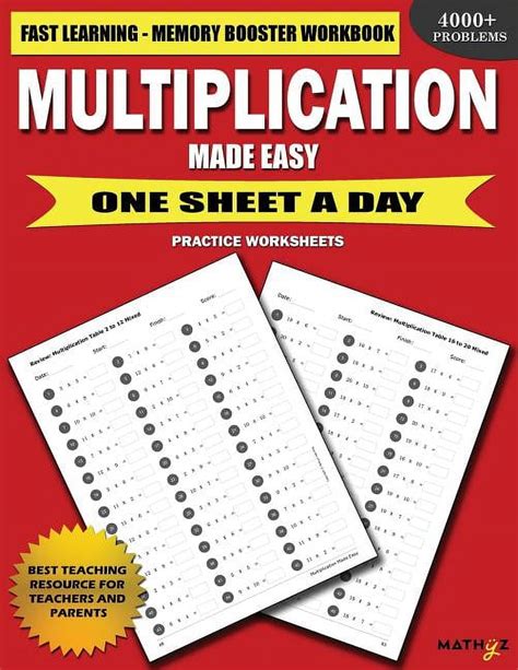 Multiplication Made Easy: Tables from 1 - 100
