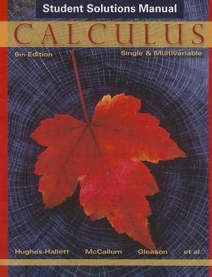 Multivariable Calculus: Student Solutions Manual