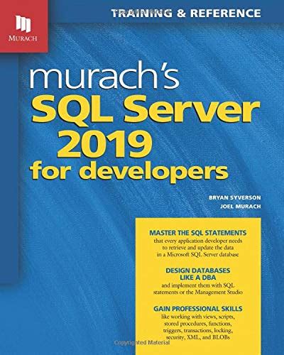 Murach's SQL for SQL Server