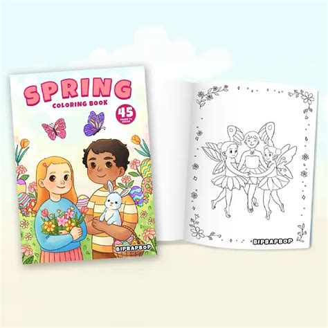 My First Coloring Book: Spring