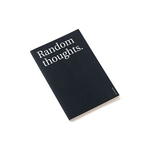 My Random Thoughts Notebook: Deep in Thoughts