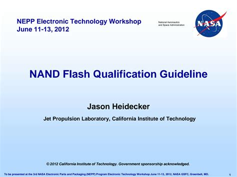 NAND Flash Qualification Guideline