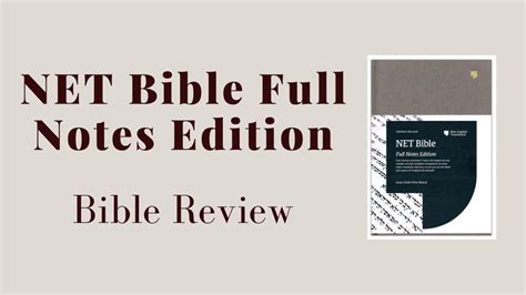 NET Bible (with notes)
