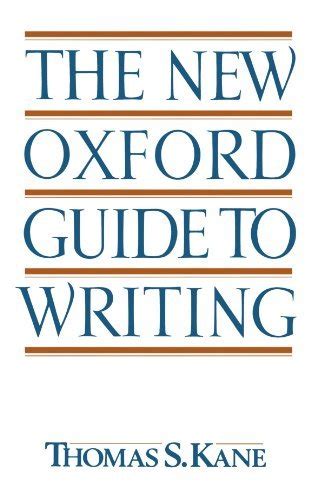 NEW OXF GUIDE TO WRITING P