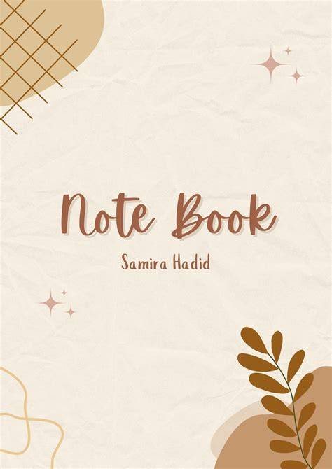 NOTE BOOK: STYLISH CLOURED NOTE BOOK