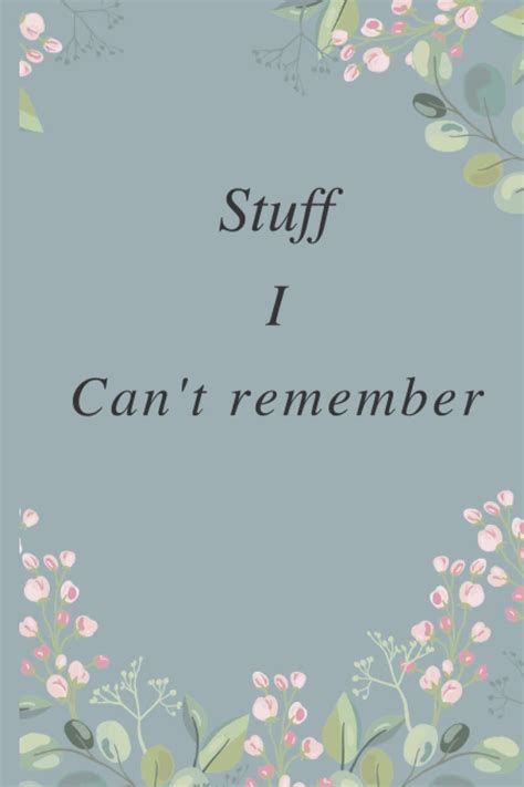 NOTEBOOK: FOR STUFF I CAN'T REMEMBER