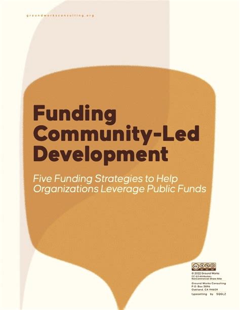 National Guide to Funding for Community Development