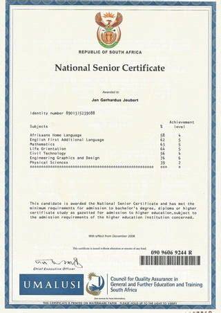 National Senior Certificate