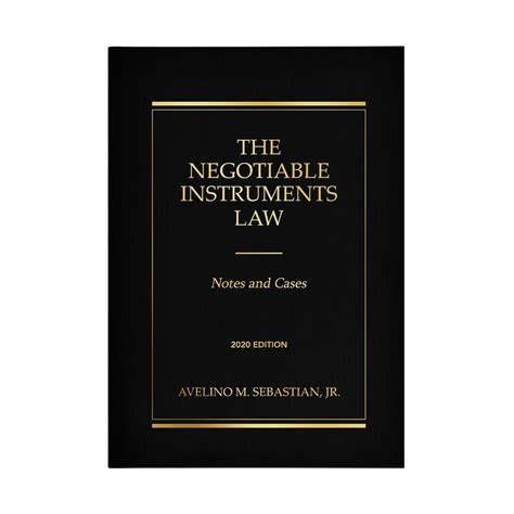 Negotiable Instruments Law Case Tutorial (Paperback)