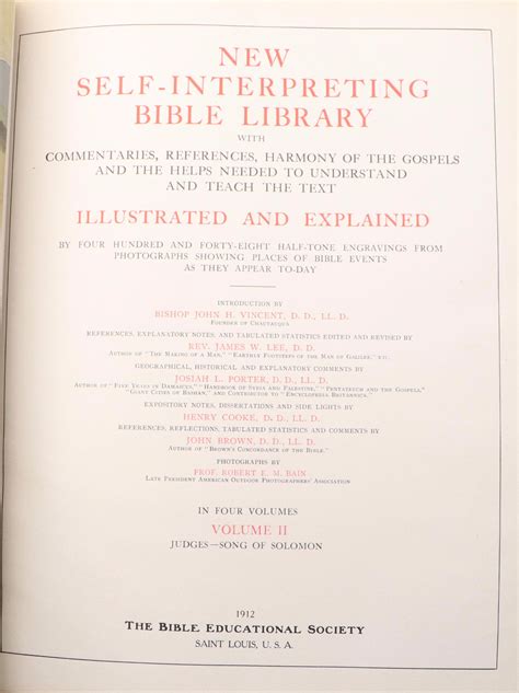 New Self Interpreting Bible Library Complete 4 Volume Set