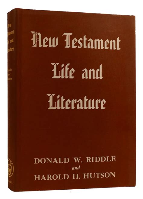 New Testament Life and Literature