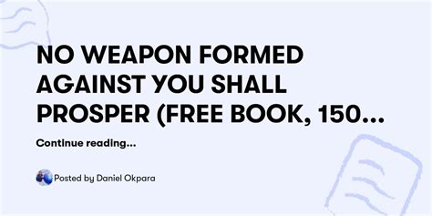 No Weapon Formed Against You