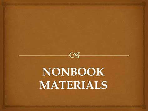 Non-Book Materials in Libraries