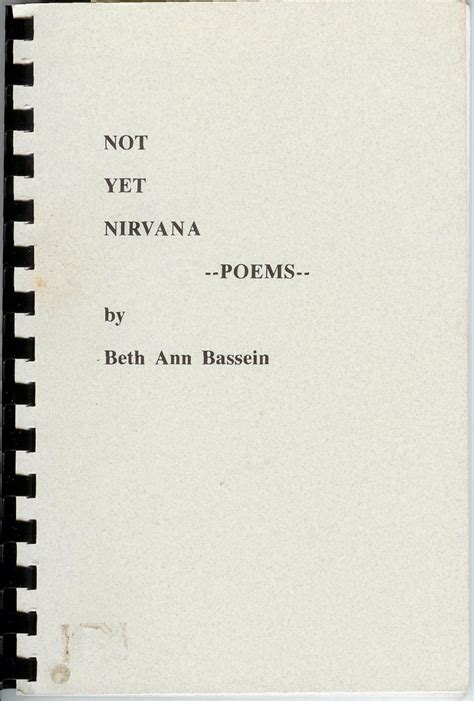 Not Yet Nirvana Poems