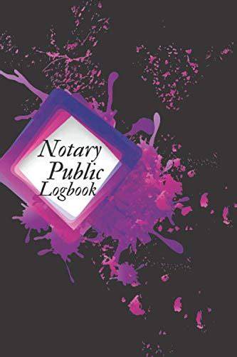 Notary Journal Logbook: Public Notary Records Book