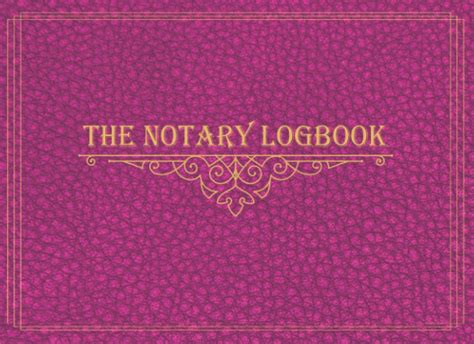Notary Journal Logbook