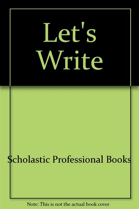 Note Book: Let's write