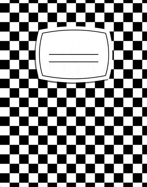 Notebook: Checkered notebook