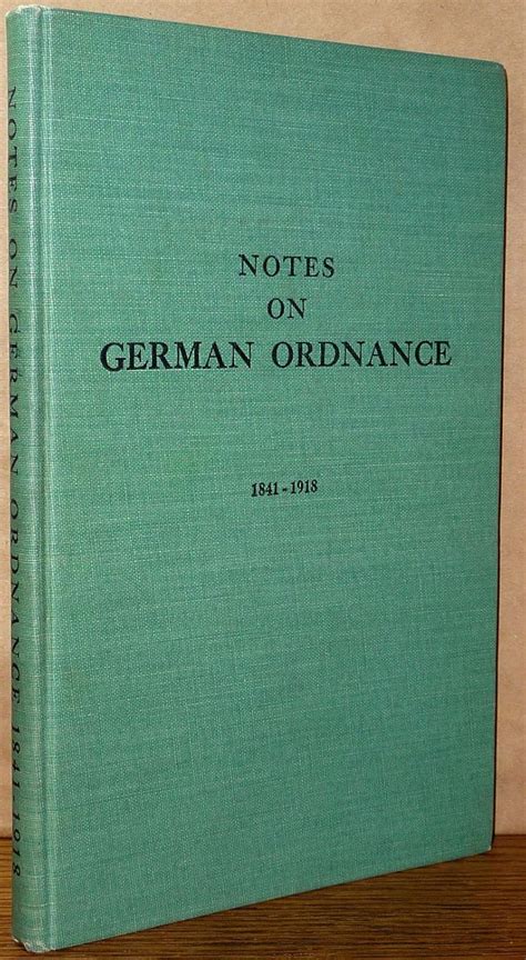 Notes on German Ordnance 1841 1918