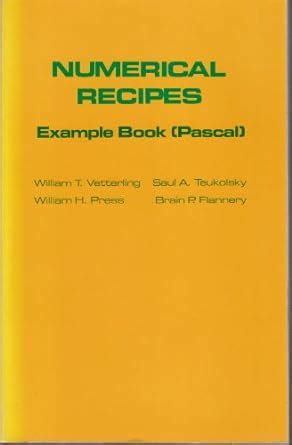 Numerical Recipes Example Book Pascal
