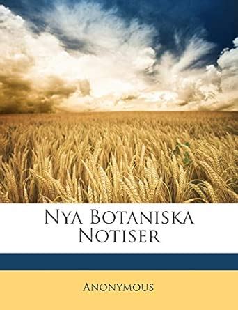 Nya Botaniska Notiser (Swahili Edition)