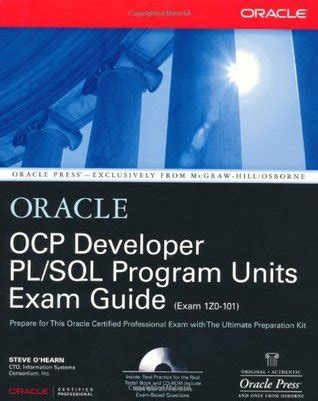 OCP Developer PL/SQL Program Units Exam Guide