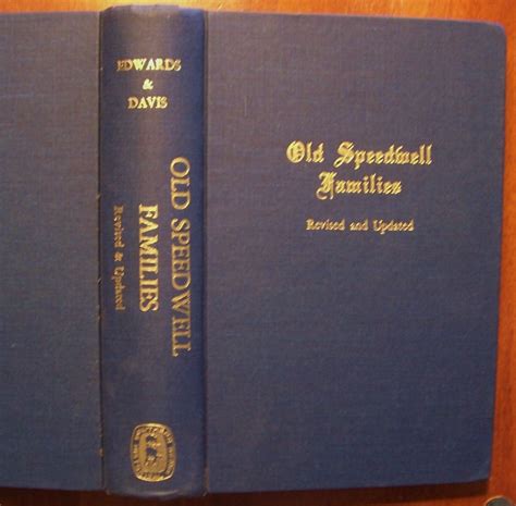 OLD SPEEDWELL FAMILIES; REVISED AND UPDATED.