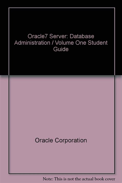 ORACLE7 server administrator's guide