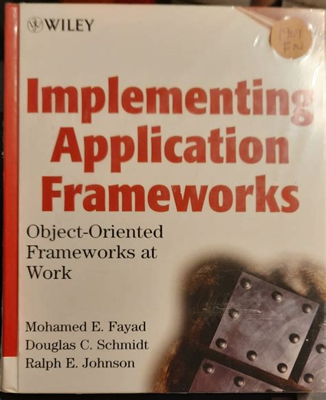 Object-Oriented Application Frameworks