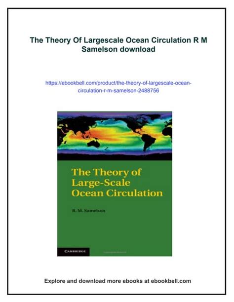 Ocean Circulation Theory
