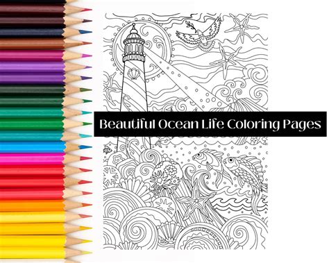 Ocean Life Coloring Book