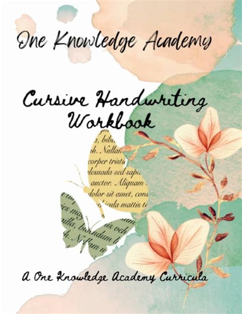 One Knowledge Academy Cursive Handwriting Workbook